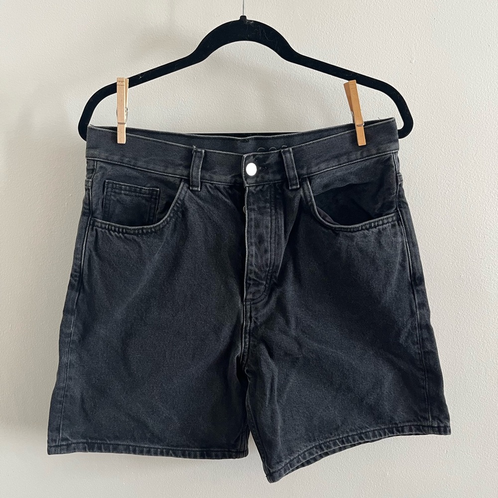 COS Black Jean Shorts - 100% Cotton Denim